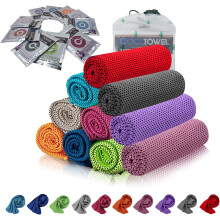 10-pakning kjølehåndkle mikrofiber sportshåndkle kjølende hurtigtørkende for fitness sport yoga camping