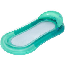 Bärbar uppblåsbar vattenhängmatta, ergonomisk poolstol 150x75cm, hopfällbar poolstol för havs- och trädgårdspool