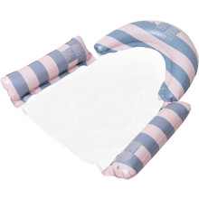 Φουσκωτή καρέκλα πισίνας 122x122cm, αιώρα νερού με δίχτυ, ριγέ καρέκλα πισ