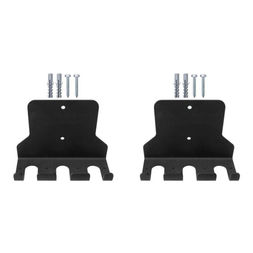2X Supporto da Parete per Bilanciere Supporto da Parete per Asta di Stoccaggio Supporto Verticale per Bilanciere Resistente Supporto per Asta di