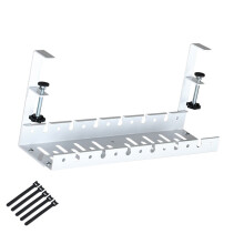 Klem Op Kabel Organisatoren Lade Intrekbare Kabelrek-Wit 40cm