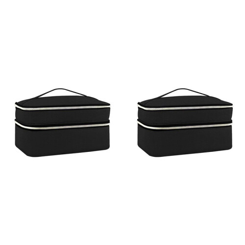 2X Sewing Supplies Organizer Bag, Double-Layer Sewing Box Organizer Accessories Storage Bag,A