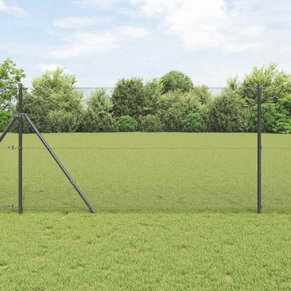 Vidaxl Welded Wire Fence Grey
