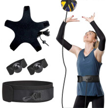 Volleybaltraining met weerstandsband, elastische volleybalweerstandsbandset voor het oefenen van serveren, armzwaaien en pass
