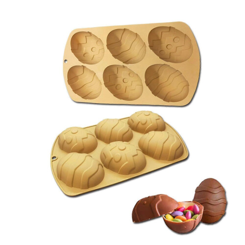 Bageform Påske Tema Kage Chokoladeforsyninger Æg Silikoneforme Fleksibel 1