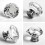 12 Pcs 30mm Glass Dresser Knobs Diamond Drawer Knobs Pulls Handles Kitchen Cabinet Knobs (silver) 4