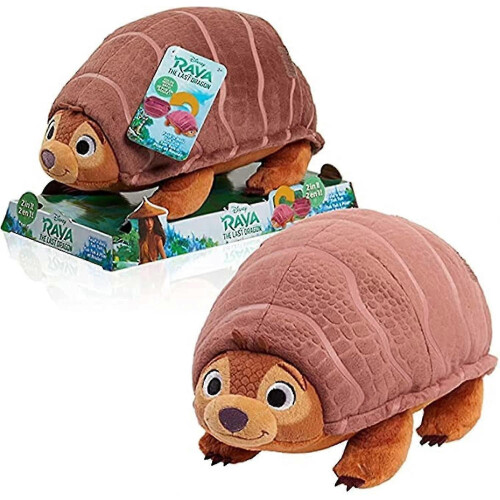 Peluche dobrável de 7 polegadas inspirada em Raya e o Último Dragão, armadilo de pelúcia macio, brinquedo de peluche par 2