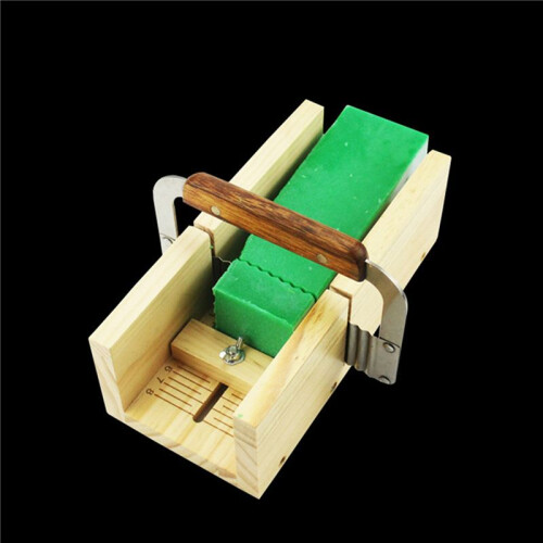 2X Handmade DIY Soap Cutting Tool, Rubber Wood Adjustable Soap Cutting Device, Simple Soap Making Fixed Support Supplies 1