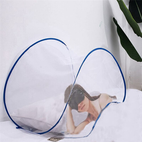 4X Portable Mosquito  Net Foldable - Travel Mosquito Net for Bed Free Installation-Medium Size 1