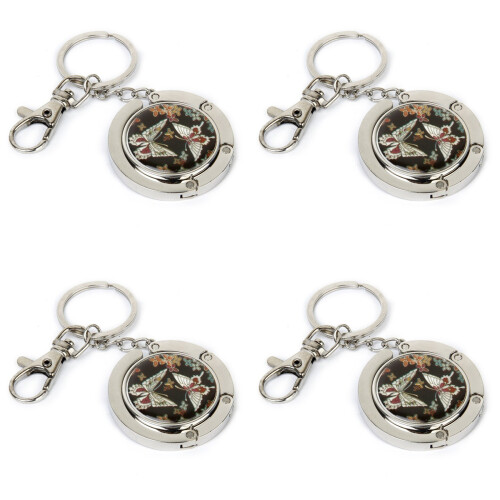 4X Bag Holder Bag Hangers Bag Hook Butterfly Model with Keychain
