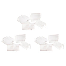 150Pcs Clear Signage Card Holder Poster Holder Plastic  Label Holder Acrylic Card Display Stand 2x4cm