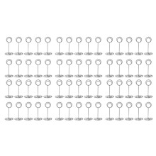 Table Number Holders 60Pcs - 3.35 Inch Place Card Holder Table Number Stands for Wedding Party Graduation Reception D