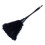4Pc Fashion Turkey Feather Duster with Black Plastic Handle Cleaning Tool(Black)35cm 2
