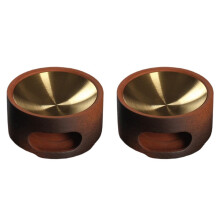 2X Candle Base Heating Essential Oil Incense Burner Household Club Aromatherapy Lamp Coffee Powder Sandalwood Incense
