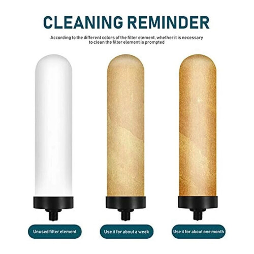 4X Multifuntional Pitcher Purifier Elements Candle Tool Pur Filter Sturdy Ceramic Filter Elements Inch Plastic 2