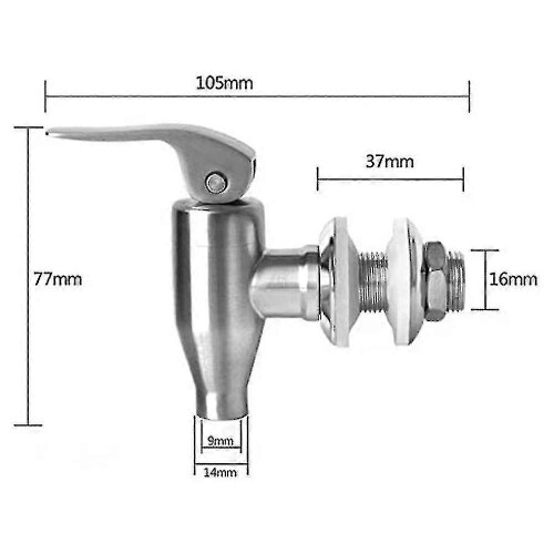 Stainless Steel Beverage Dispenser Tap Replacement Spigot,(16mm) 2