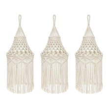3X Macrame Lamp Shade Hanging Pendant Light Cover Office Bedroom Living Room Nursery Dorm Room Bohemian Home Decor