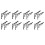 16Pcs Wall Mounted L Shaped Angle Bracket Multifuntional Brace Shelf Brackets Decorative Shelf Brackets Wall Brackets S 1