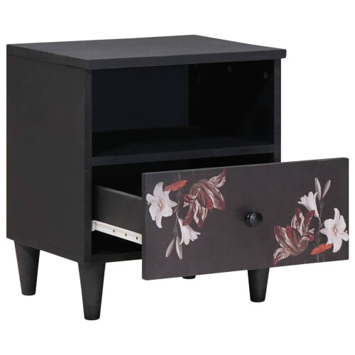 VidaXL vidaXL Bedside Table 2 pcs Brown 40 x 33 x 46 cm Solid Mango Wood 1