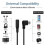 Câble adaptateur audio micro USB vers prise jack 3,5 mm 3