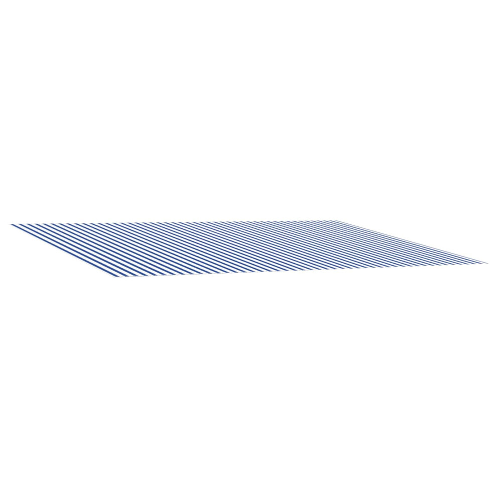 Vidaxl Awning Replacement Fabric Blue And White 600 X 300 Cm Polyester