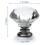 12 Pcs 30mm Glass Dresser Knobs Diamond Drawer Knobs Pulls Handles Kitchen Cabinet Knobs (silver) 2