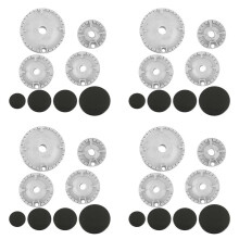 32-Teiliges Herdhut-Set für Backofen, Gasherd, Brenner, Krone, Flammenkappe, Ersatzset, Passend für die Meisten Gasherd-Brennerköpfe