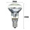 R39 E14 30W reservepære til lavalamper, glitterlamper med klar reflektor 2