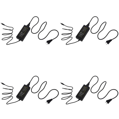 4X 12V Nätadapter 5A Transformator 110-220V & Present 1