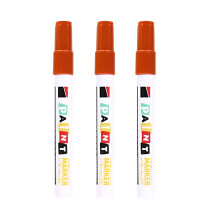 3-teiliger wasserfester Steinbeschriftungsstift für-Braun 3mm