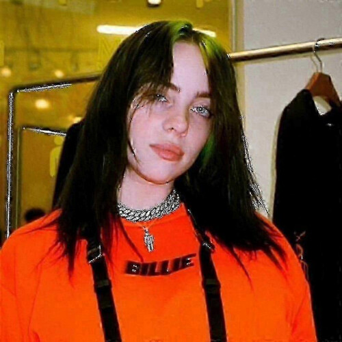 Damhalsband, silverhänge, Billie Eilish-stil, 1 st. 2