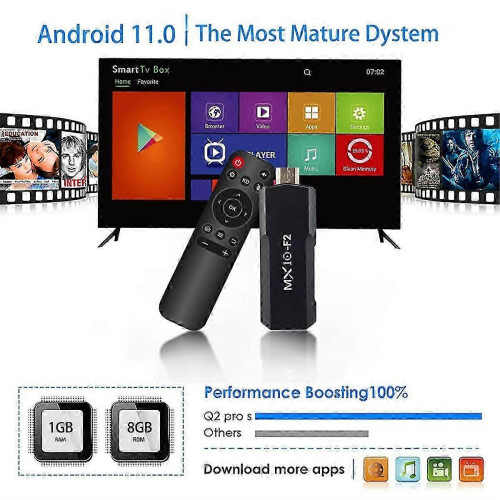 Smart TV Stick Android Video 4K Bluetooth Quad-Core Media Player 1
