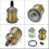 6 Pack E27 Vintage Light Bulb Solid Ceramic Socket Lamp Holder Retro Edison Screw Light Bulb Adapter Socket, Antique Brass 4