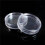 40 Pcs Small Round Transparent Plastic Coin Capsules Box 26mm 3