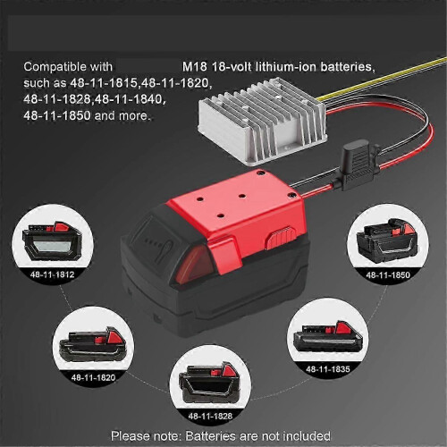 Μετατροπέας 18V σε 12V για προσαρμογέα μπαταρίας Power Wheels, ρυθμιστής μετα 2