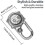 Ψηφιακό ρολόι με καραμπίνερ με κλιπ χαλαζία, πολυλειτουργικό ρολόι 3