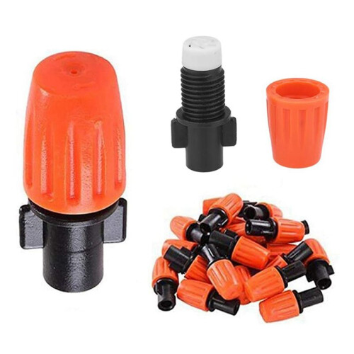 180 Pcs Micro-Spray Adjustable Flow Irrigation Drippers, Garden Adjustable Sprinkler Drip Irrigation Misting Drip Kit 1