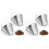 Stainless Steel Coffee Filter, Suitable for Coffee Filter Replacement, 4 Cone Permanent Coffee Filter 4Pcs 1