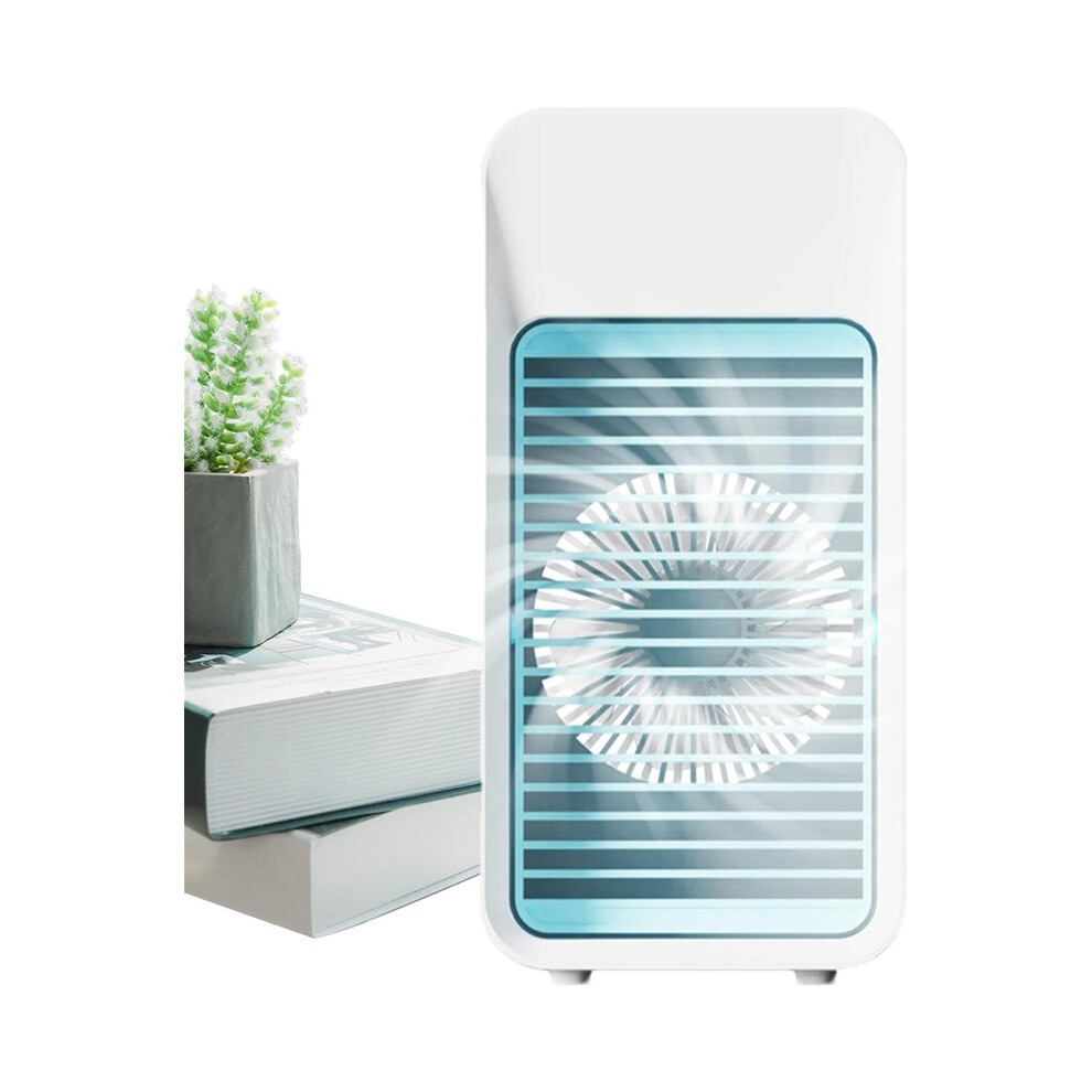 Air Conditioner Cooling Fan | Desktop Cooling Fan With Colorful Night - Desk Fan, 3 Speed Table Fan Quiet Personal Air Cooler Fan For Desk Light 8580863449854