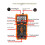 NJTY Auto-Ranging Digital Multimeter, TRMS 6000 Counts AC  Voltmeter Ohm Volt Amp Meter, Electrical Multimeter Tester with NCV 7