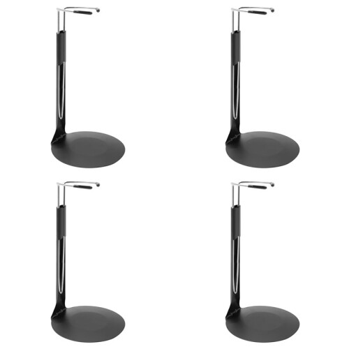 4X Suporte para Bonecas, Suporte para Bonecas Preto, Adequado para Bonecas e Figuras de Cerca de 12 Polegadas
