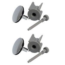 2X Universal Sink Plug Bathroom 40mm - Plug Replacement Drain Plug Detachable Adjustable Manual Lift Drain Plug