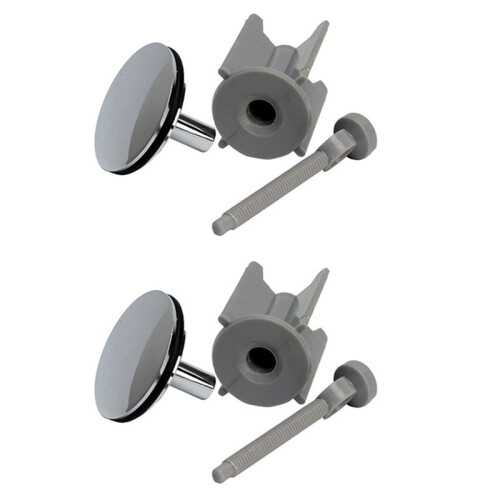 2X Universal Sink Plug Bathroom 40mm - Plug Replacement Drain Plug Detachable Adjustable Manual Lift Drain Plug