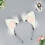 Accessoire de cheveux oreilles d'animaux doux de qualité-Noir 9