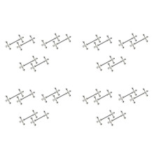 24 Piezas de Palillos de AleacióN de Zinc Soporte para Cucharas, Tenedores, Soporte para Cuchillos Soporte para Estante DecoracióN de Mesa Artesanal
