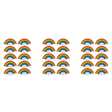 30X Regenbogen-FäCher Pride, Zusammenklappbar, HandfäCher, Gay-Pride-ZubehöR, Regenbogen-ZubehöR, Dekorationen, Pride-Monat