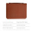 Zippered Portfolio Organizer, Leather Padfolio Binder, Professional Business Binder, Organizer for /Document (Brown) 6