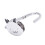 3X Black Cat Cartoon Foldable Silver Tone Handbag Hook Antislip Rubber Base 6