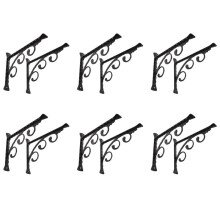 12Pcs Wall Mounted L Shaped Angle Bracket Multifuntional Brace Shelf Brackets Decorative Shelf Brackets Wall Brackets S
