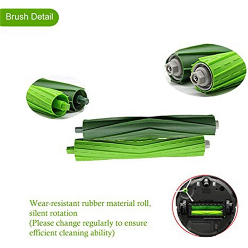 20Set Roller Brushes Replacement Parts Compatible for   I3 I3+ I6+ I7 I7+ E5 E6 E7 Vacuum Cleaner 1